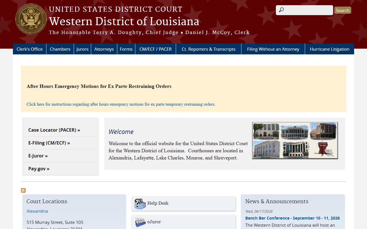 Caldwell Parish District Court records Western District of Louisiana source
