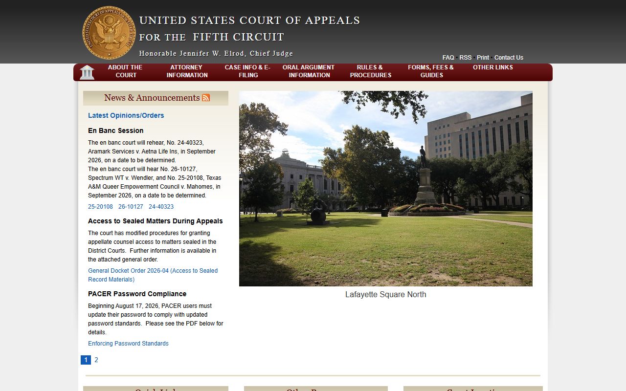 Caldwell Parish District Court records federal Fifth Circuit source