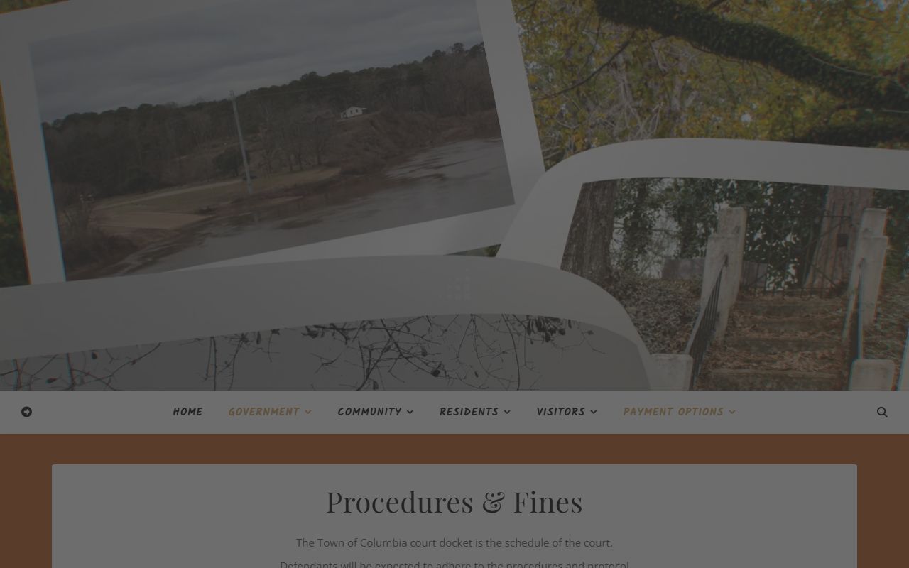 Caldwell Parish traffic court records and Columbia traffic fine procedures