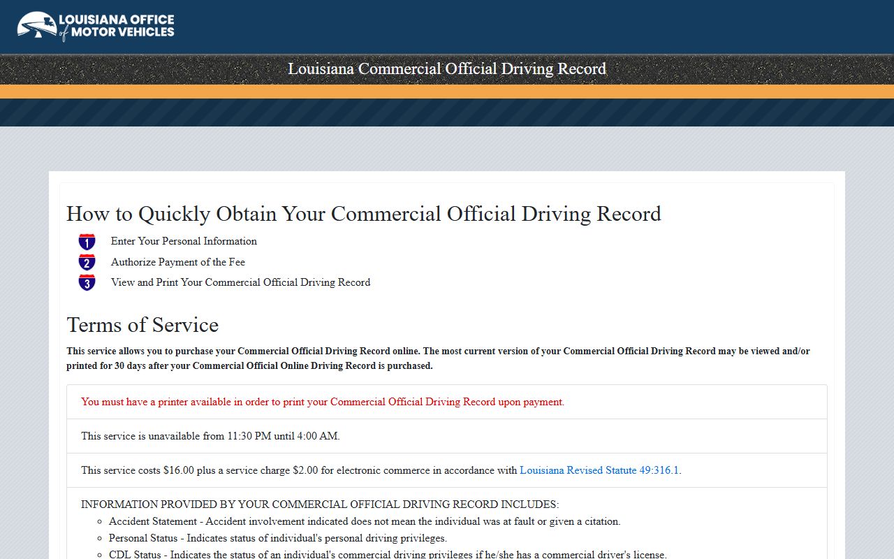 Caldwell Parish traffic court records and Louisiana commercial driving record access